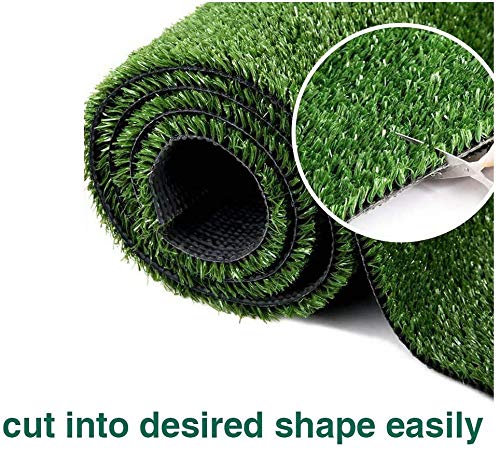 Artificial Grass Turf Lawn-5 Feet x 8 Feet, 0.4" Indoor Outdoor Rug Synthetic Grass Mat Fake Grass