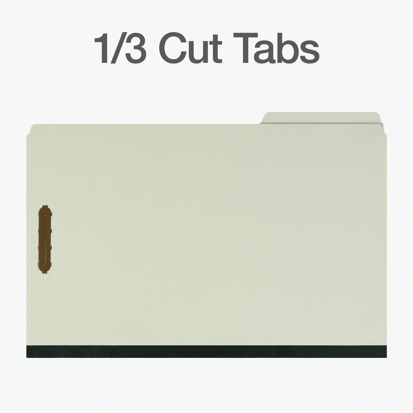 Pendaflex File Folders, Pressboard Classification, 6 Fasteners, Legal Size, Light Green, 3" Expansion, Durable 25 pt. Pressboard, 10/Box, Ideal for Organizing Multiple Projects