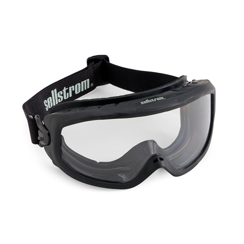 Sellstrom Odyssey II Wildland Fire Safety Goggles - Anti-Fog, Anti-Scratch Eye Protection Goggles for Men & Women - FR Strap, fits Over Glasses, ANSI Z87.1