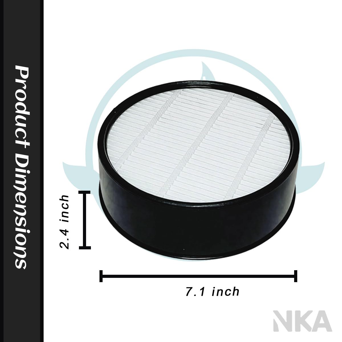 HAP600B-TU 360° HEPA Air Intake Filter Replacement Compatible with Holmes Egg Air Purifier HAP600B-TU, High-Efficiency Filtration, 1-Pack