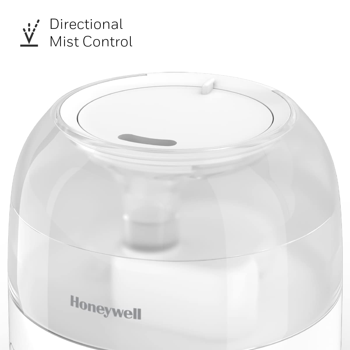 Honeywell HUL525WC Mini Mist™ Ultrasonic Cool Humidifier, White, With Essential Oil Tray, Variable Output Control, Auto Shut-off, Ultra Quiet Operation, Directional Outlet, Visible Mist