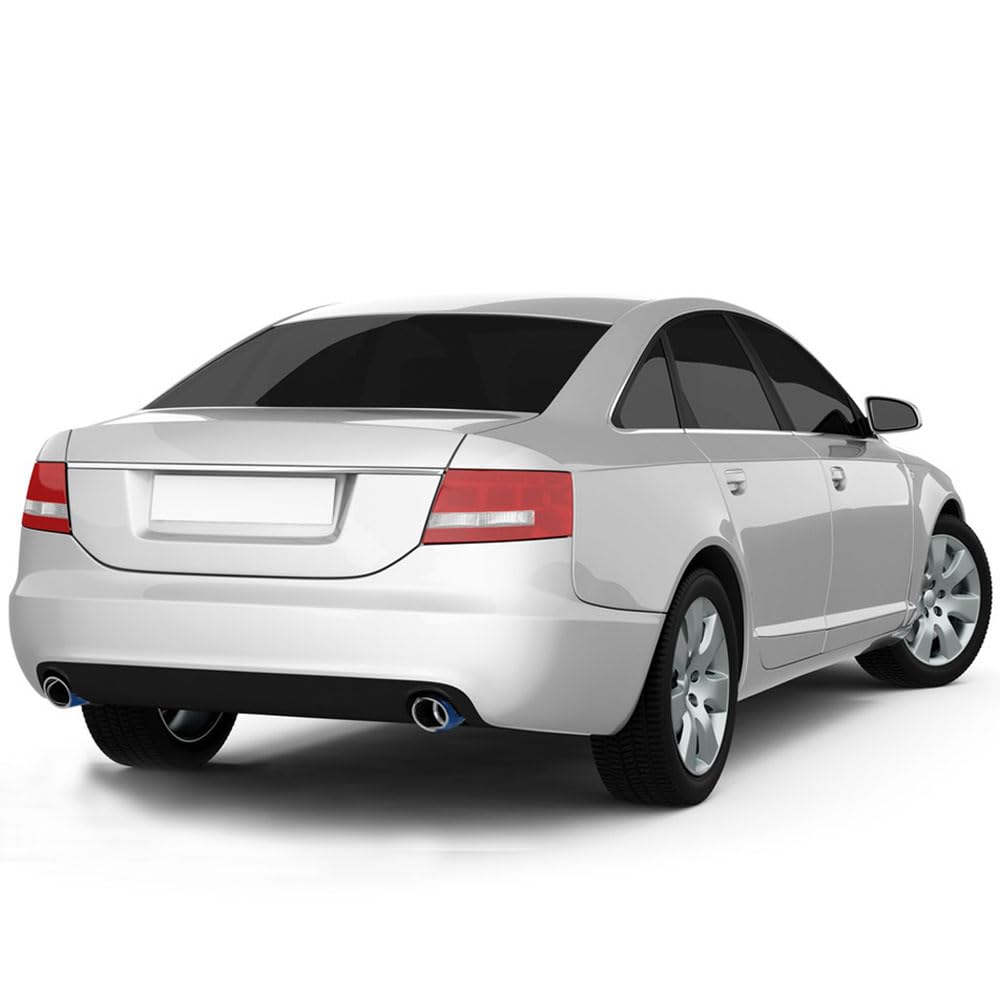 Exhaust Muffler, Universal Stainless Steel Exhaust Tip, 14.8" Length Performance Muffler (2'' Inlet 3'' Outlet)
