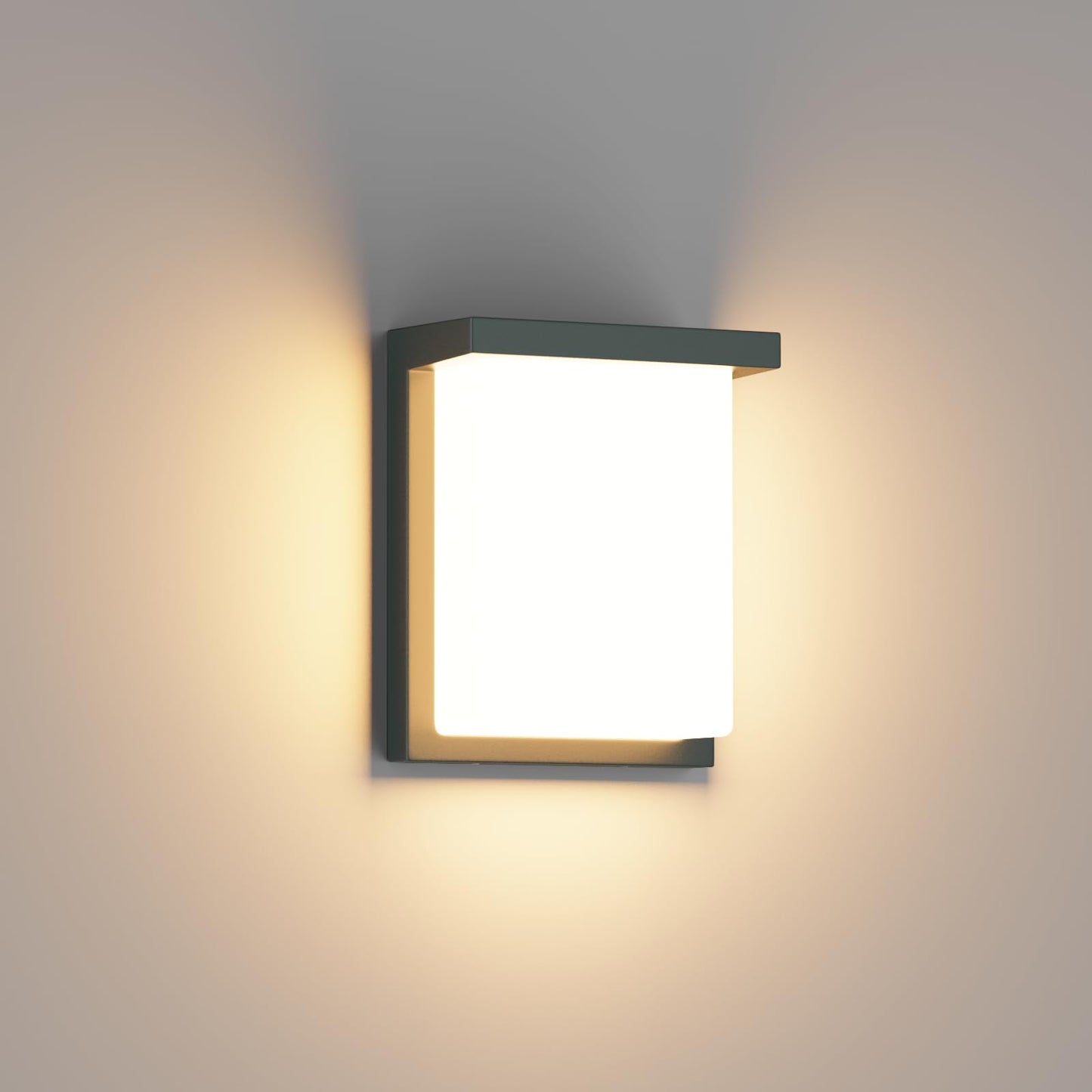 Tipace LED Modern Outdoor Wall Light,Waterproof Wall Sconce 30W 3000K,Anthracite Wall Mounted Lamp,Exterior Wall Sconce Light for Porch,Front Door,Entryway,Patio,Hallway