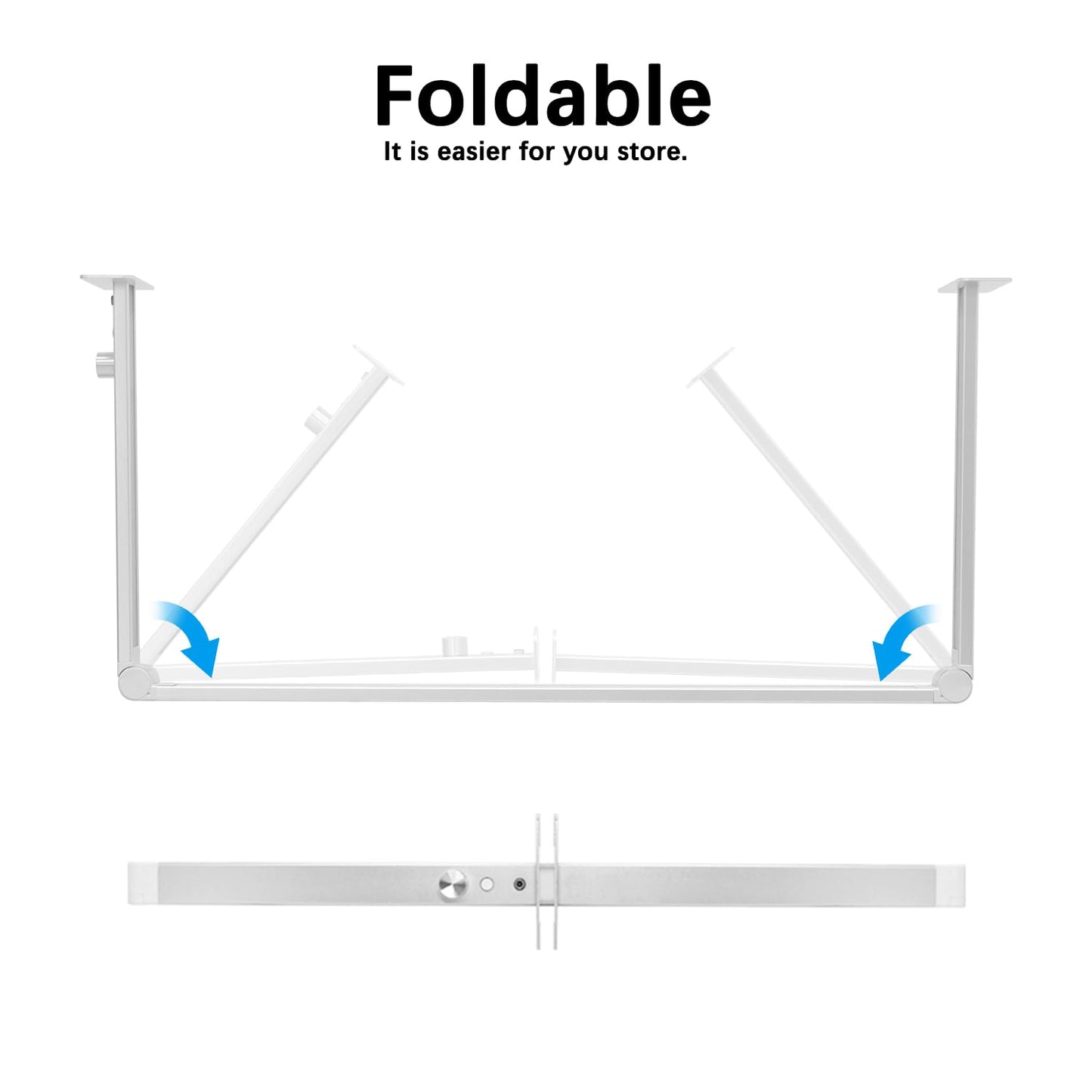 Nail Desk Lamp,Foldable LED Nail Table Light for Nail Art Tech Manicure,Eyelash Beauty Lamp for Salon,Adjust Brightness & 3 Colors Temperature Desk Lamp