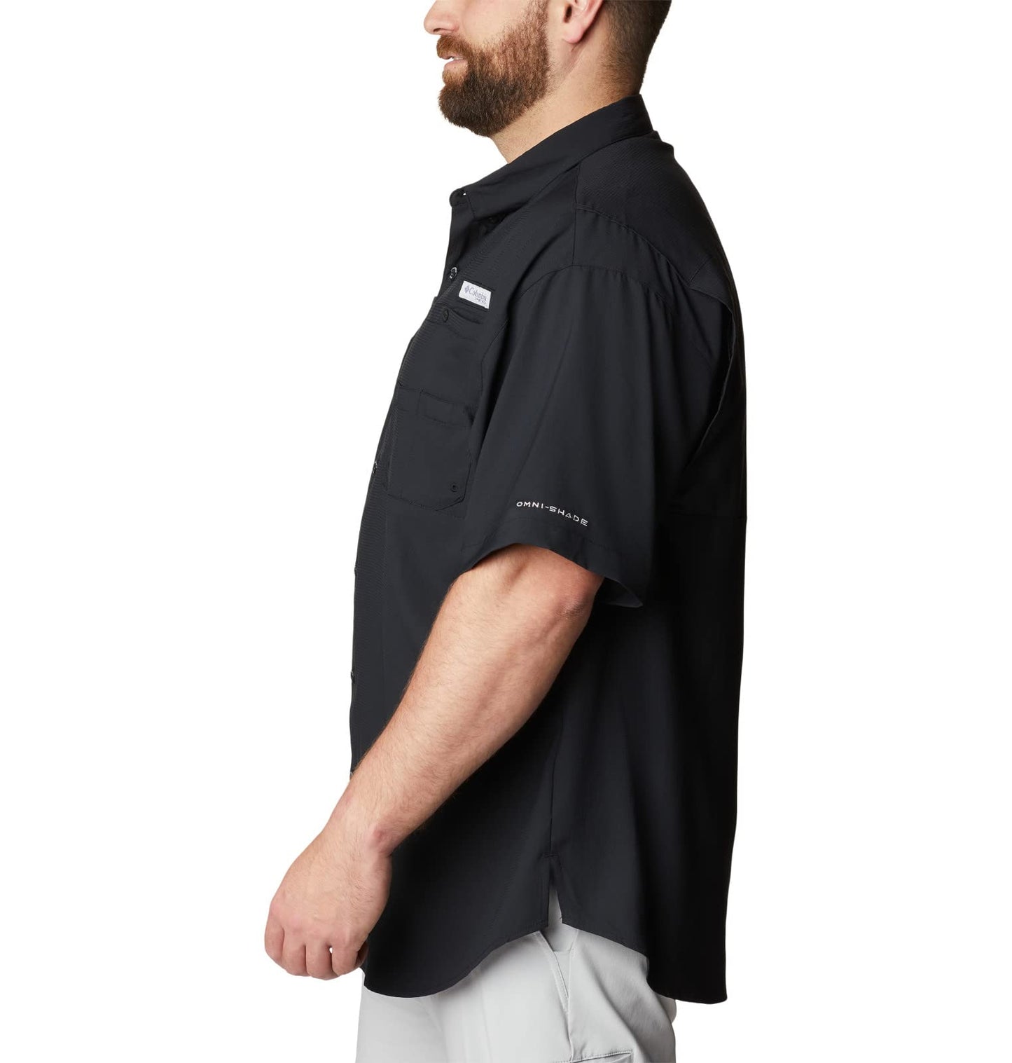 Columbia Mens Tamiami Ii Short Sleeve Shirt, Black, 3X