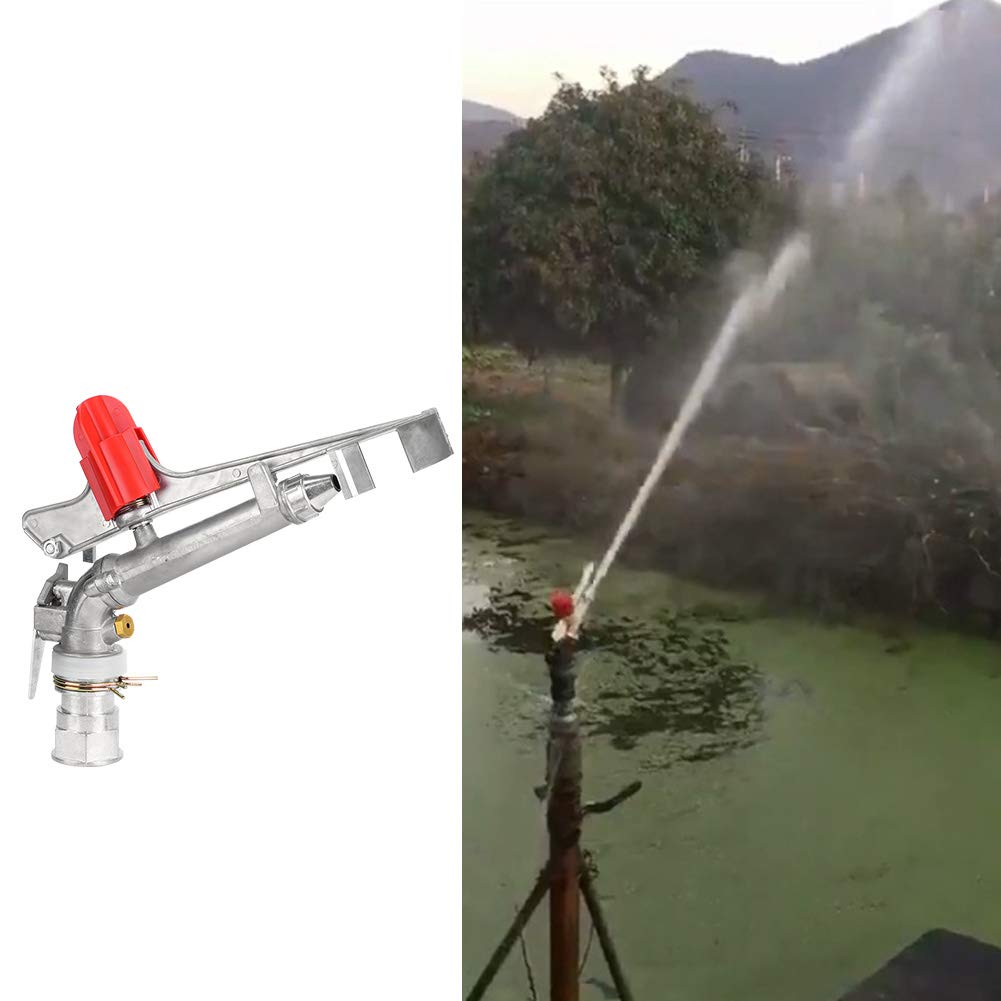 360¡ã Rotary Lawn Sprinkler, 1.5in DN40 Rocking Arm, Large Area Irrigation Spray Gun, for Farm, Lawn, and Garden Watering