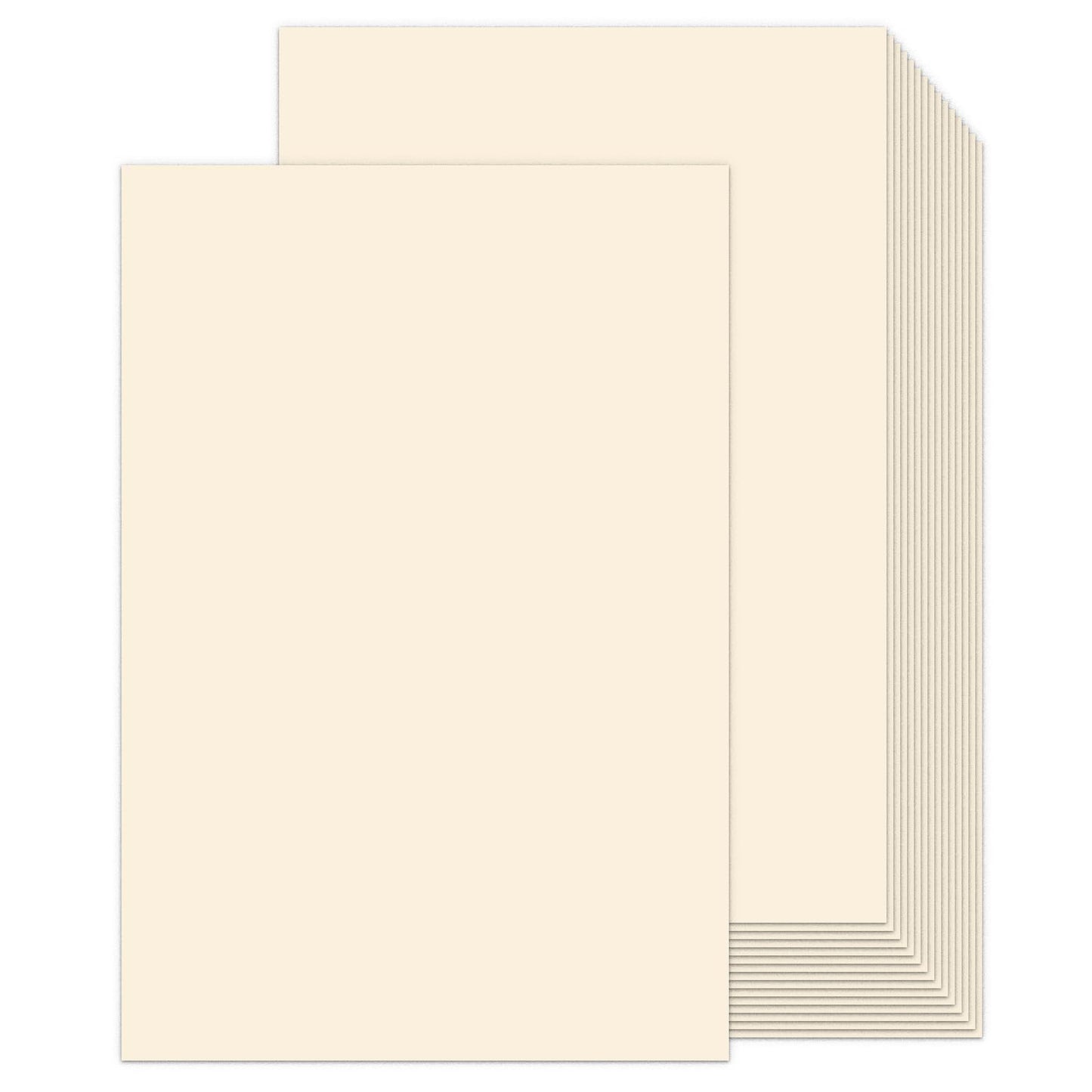 Cream Blank Cover Stock 11x17 100 Sheets Thick Card Stock, Goefun 80lb Ivory Heavyweight Legal Size Printer Paper for Arts and Crafts, Flyers, Menus, Posters