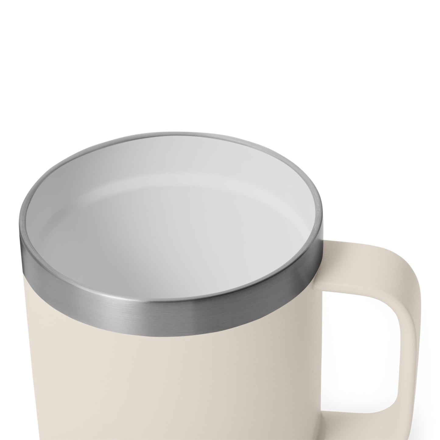 YETI Rambler 10 oz Ceramic Lined Stackable Mug, Vacuum Insulated, Stainless Steel with MagSlider Lid, Cape Taupe
