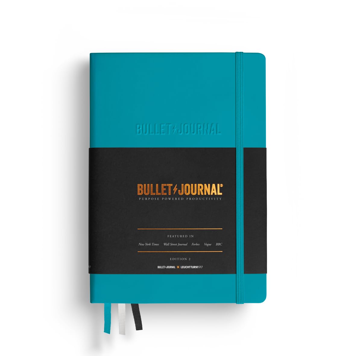 LEUCHTTURM1917 363572 Bullet Journal - Edition 2, Notebook Medium (A5), Hardcover, 206 Numbered Pages, 120 g/m² Paper, Dotted, Turquoise 2025