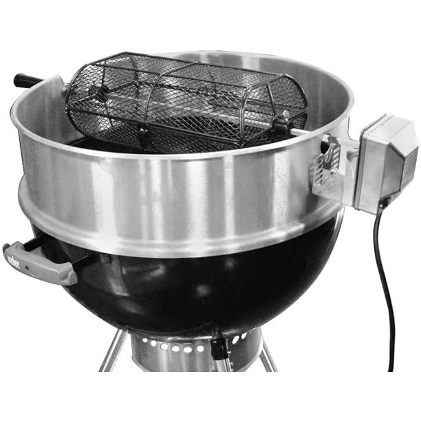 Onlyfire Universal Grill Electric Replacement Stainless Steel Rotisserie Motor 120 Volt 4 Watt On/Off Switch- 30 lb. Load, OEM/ODM, Aftermarket