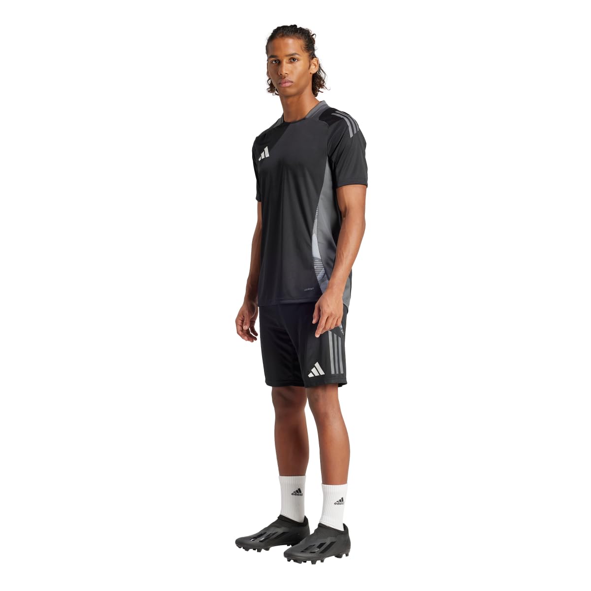 adidas Men's Tiro 24 Competition Training Jersey, Black/Team Dark Grey, Medium