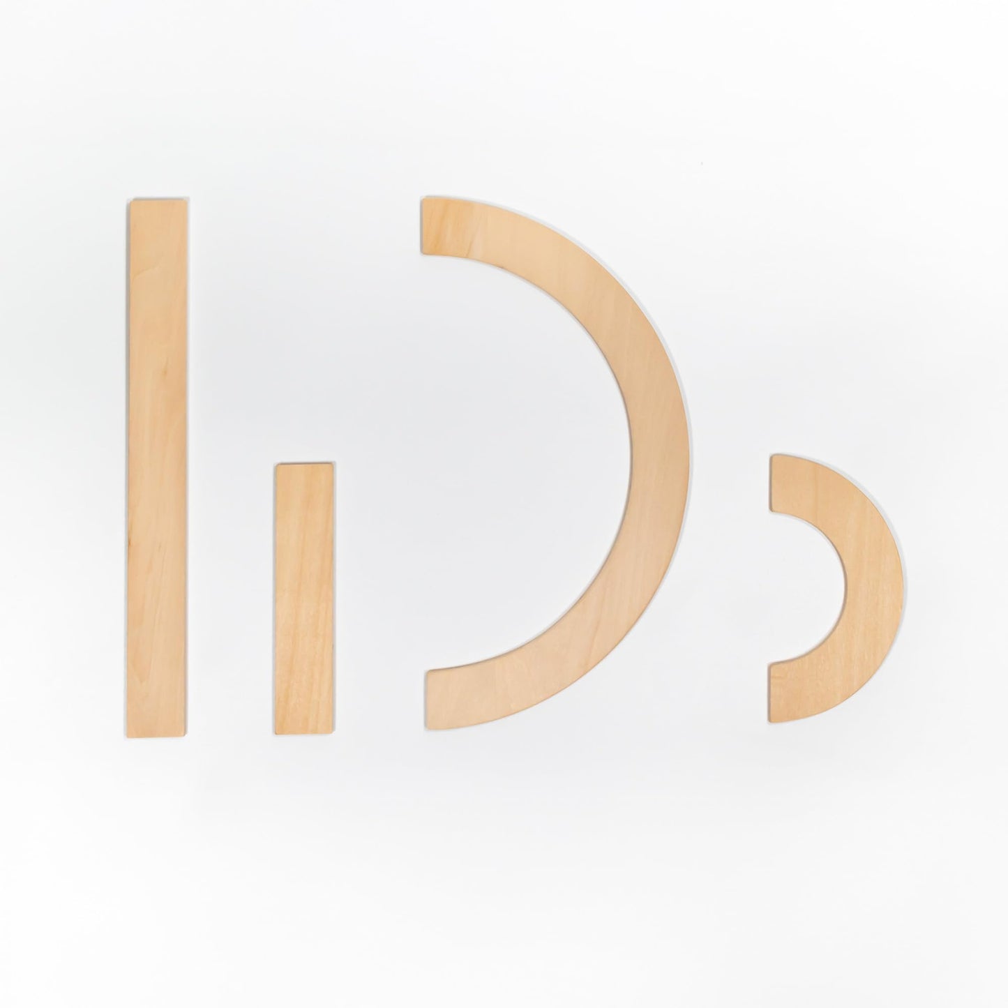 Wood Pieces Set for Capital Letters