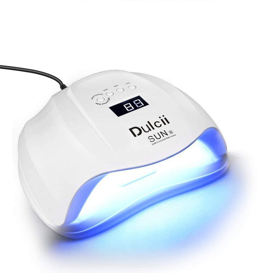Professional 54W Nail Dryer,Dulcii UV/LED Gel Polish Smart Auto-sensing Nail Curing Lamp-36 LED Beads-Double Light Source(365 + 405nm)-Salon Level