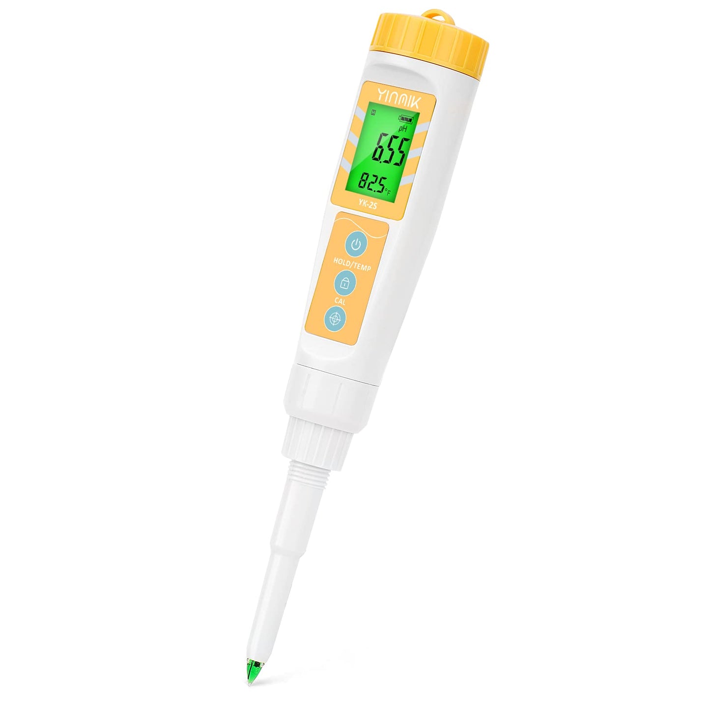 YINMIK Digital pH Meter for Food, pH Probe for Sourdough and Bread Dough, Checking The pH of Fermenting Sausages and Salami, Waterproof pH Tester for Solid and Liquid Soft Soil Sample
