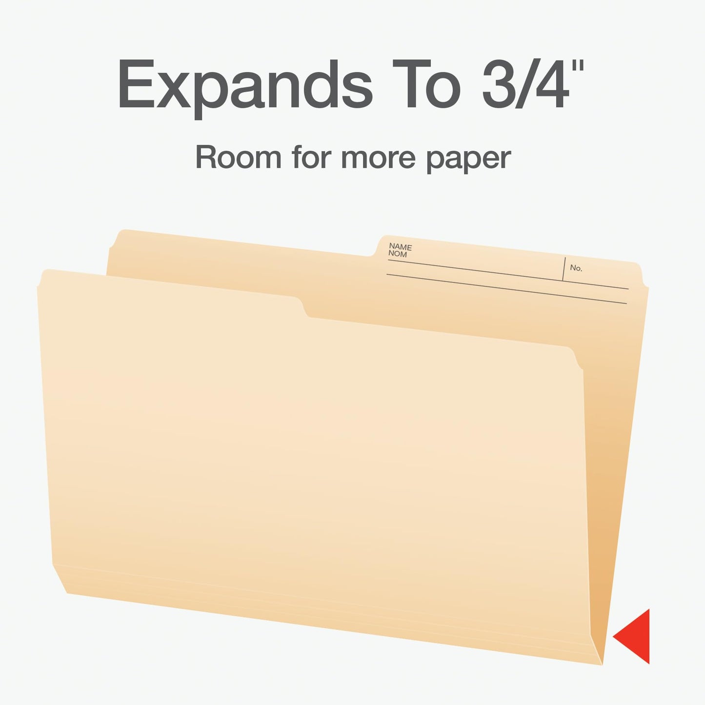 Pendaflex File Folders, 1/2 Cut Tab, Legal Size, Manila, Durable Paper Stock, Box of 100, Ideal for Office/Home/School Organization, Made in Canada, Reversible File Organizers