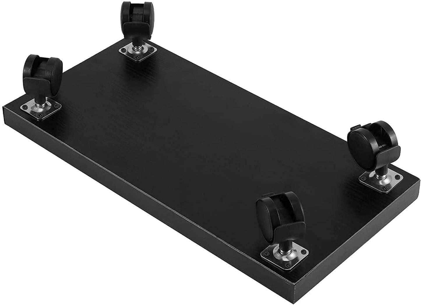 YuPinDiZu PC Stand for Floor Computer Tower Stand Cart Floor PC Stand CPU Holder with 4 Caster Wheels Under Desk,NO Assemble (Black)