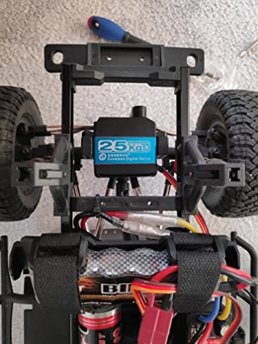 ANNIMOS 35KG Coreless Digital Servo Motor HV 7.4V Stainless Steel Gear High Torque Waterproof Standard Baja Servos for Robotic DIY RC Cars - 270 Degrees