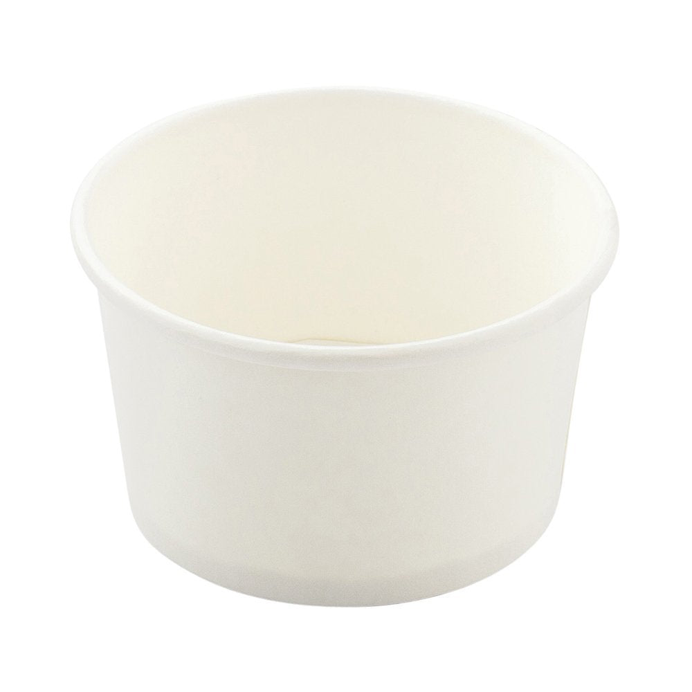 Restaurantware White 3 Count to Go Cup Disposable 3 x 3 x 1.8 Inches Paper Mini Cup Grease-Resistant Cup Recyclable Durable Design