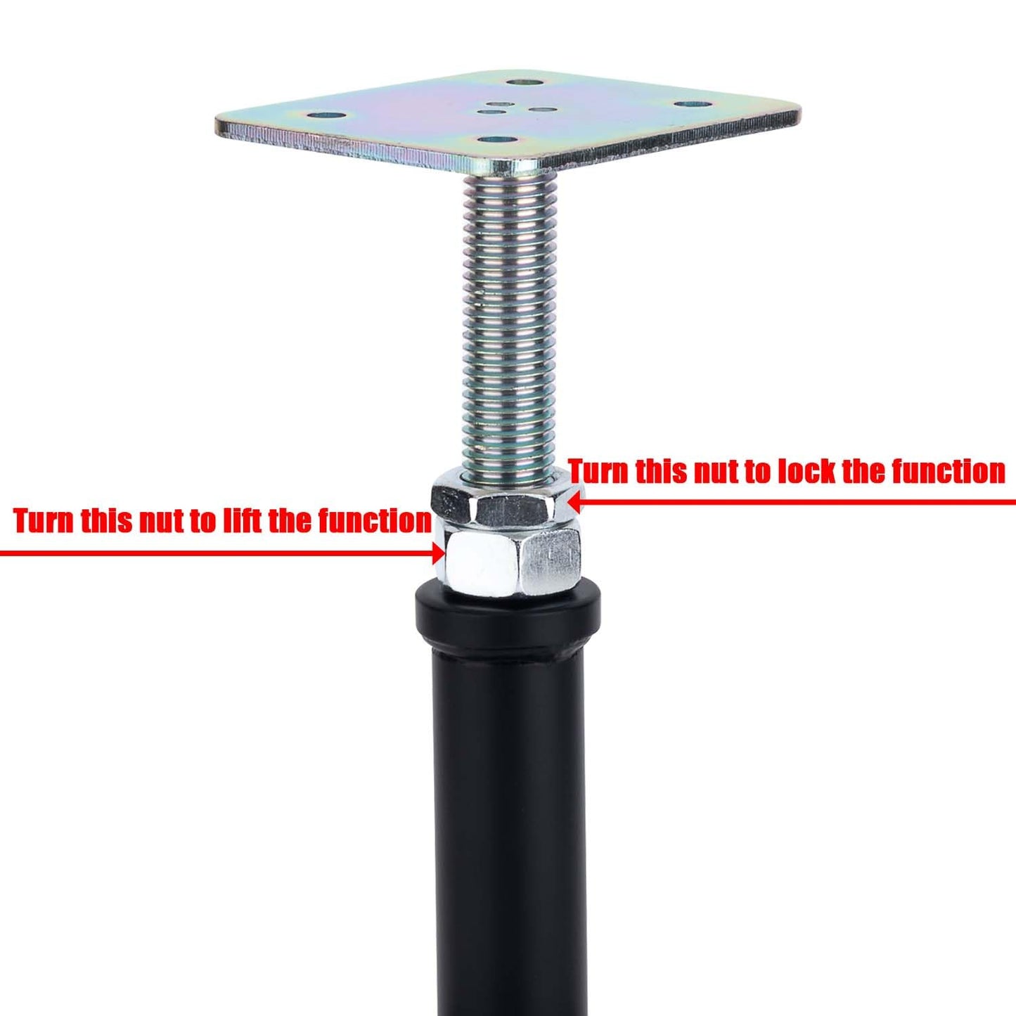 2-Pack Adjustment Floor Jack Post Floor Jack Lift Supports 6-9 Inch Adjustable House Jack,Adjust Supports,Lift Supports,Mini Screw Jack, Floor Straightener,Level Supports
