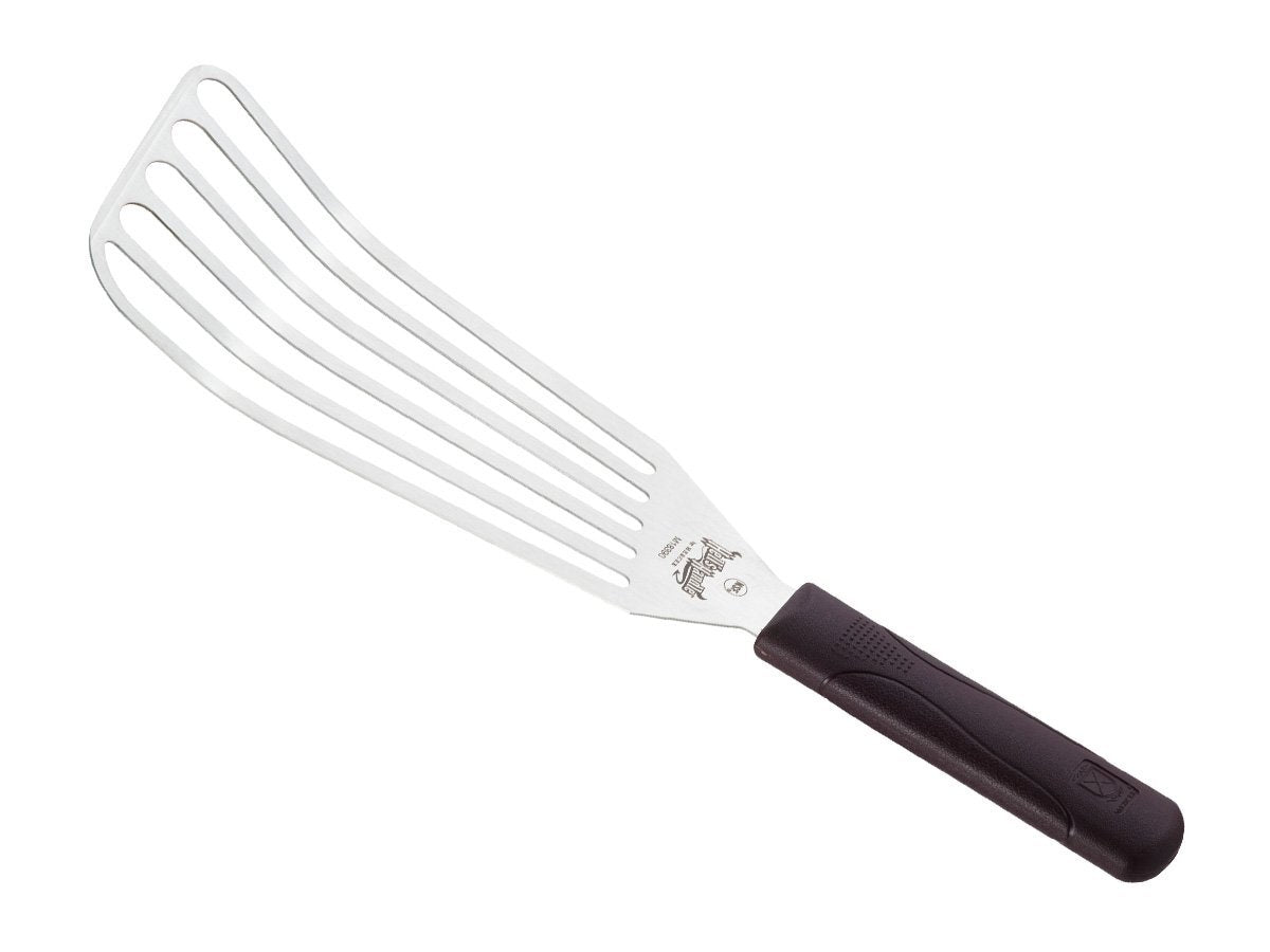 Mercer Culinary Hell's Handle 4 by 9-Inch Large Fish Turner/Spatula, Silver