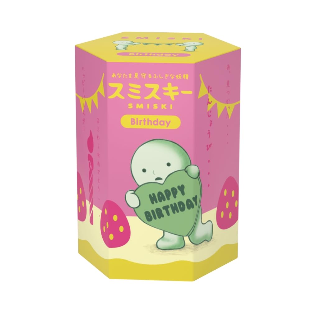 Dreams Smiski Glow in The Dark Figure, Birthday Series, 10th Anniversary Celebration, Assorted Random Style, 1 Pack