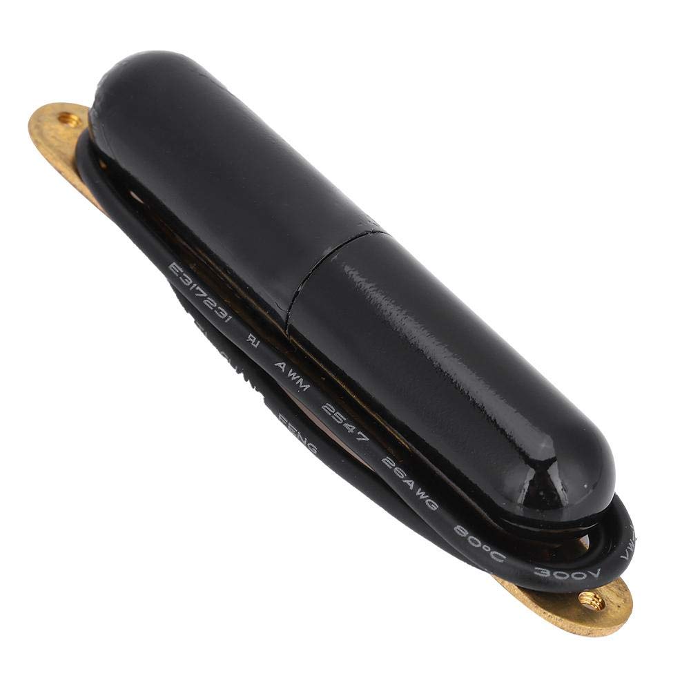Electric Guitar Pickup, Alnico V Magnet Lipstick Tube Pickup Electric Guitar Single Coil for Guitar(Black)