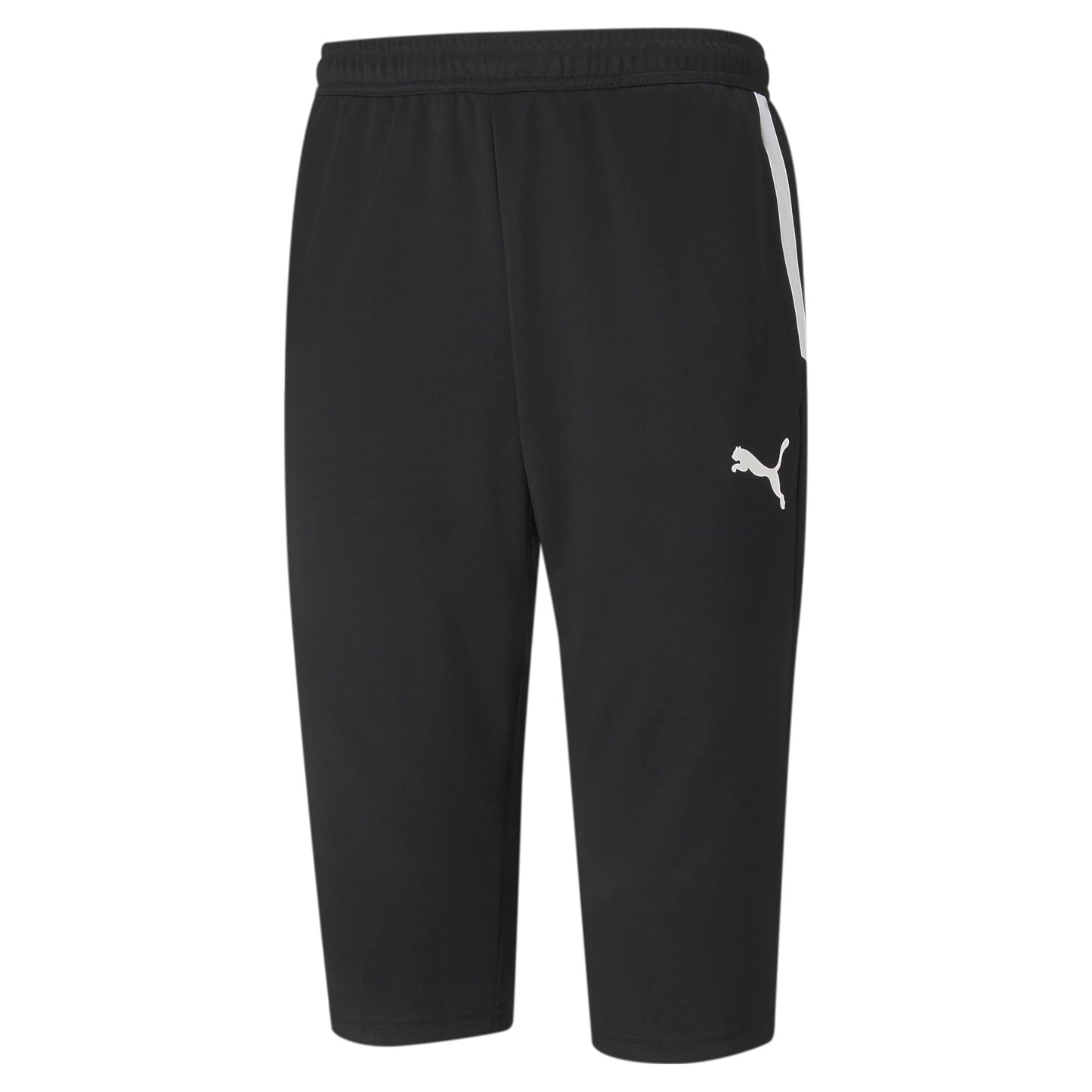 PUMA Men's Teamliga 3/4 Training Pant, Puma Black-puma White, Medium