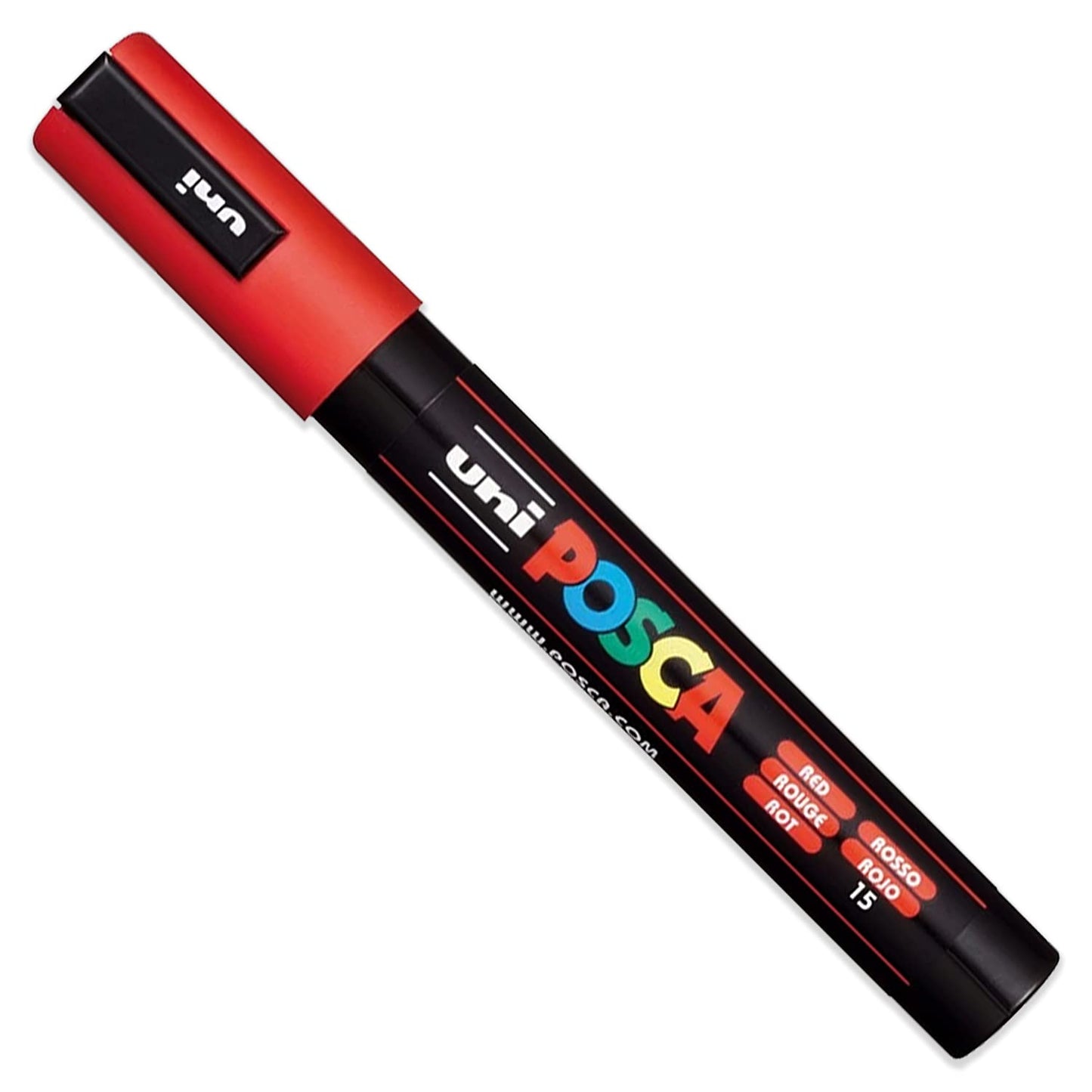 Posca - PC-5M Paint Marker Art Pens - 1.8-2.5mm Nib - Spectrum (A) Set of 8 Colours in Plastic Wallet