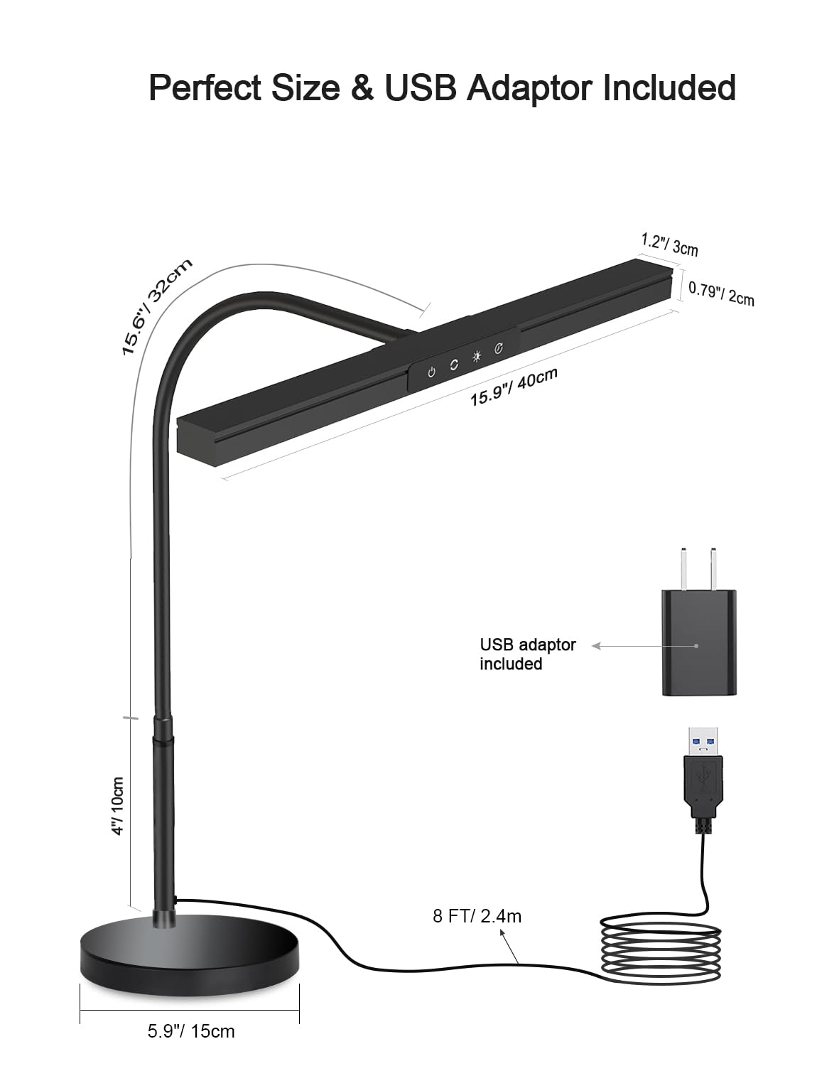 ANINO Piano Light for Upright Piano,88 Keys Full Keyboard Illumination,Gooseneck Adjustable Height&Direction,3 Light Modes Dimmable, Timer Eye Care LED Piano Lamp Music Stand Light