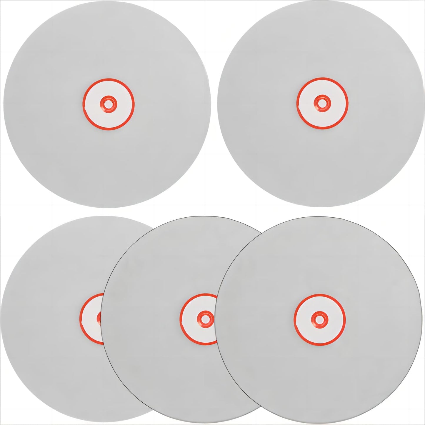 ENLAYER 5PCS Diamond Polishing Disc Set 8" x 1/2", Diamond Flat Lap 60/260/600/1200/2500 Grit Wheel Lapping Grinding Disc Tool for Cutting or Sanding Stone and Glass