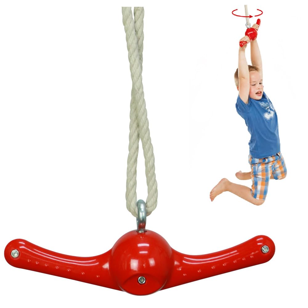 AMYESE Swing Spins - 360° Spinner Swing for Boys Girls Indoor Outdoor Twister Activity, Flip Toy for Teens Exercise, Build Kids Body Strength, Basement Playground Backyard Fun Accessory