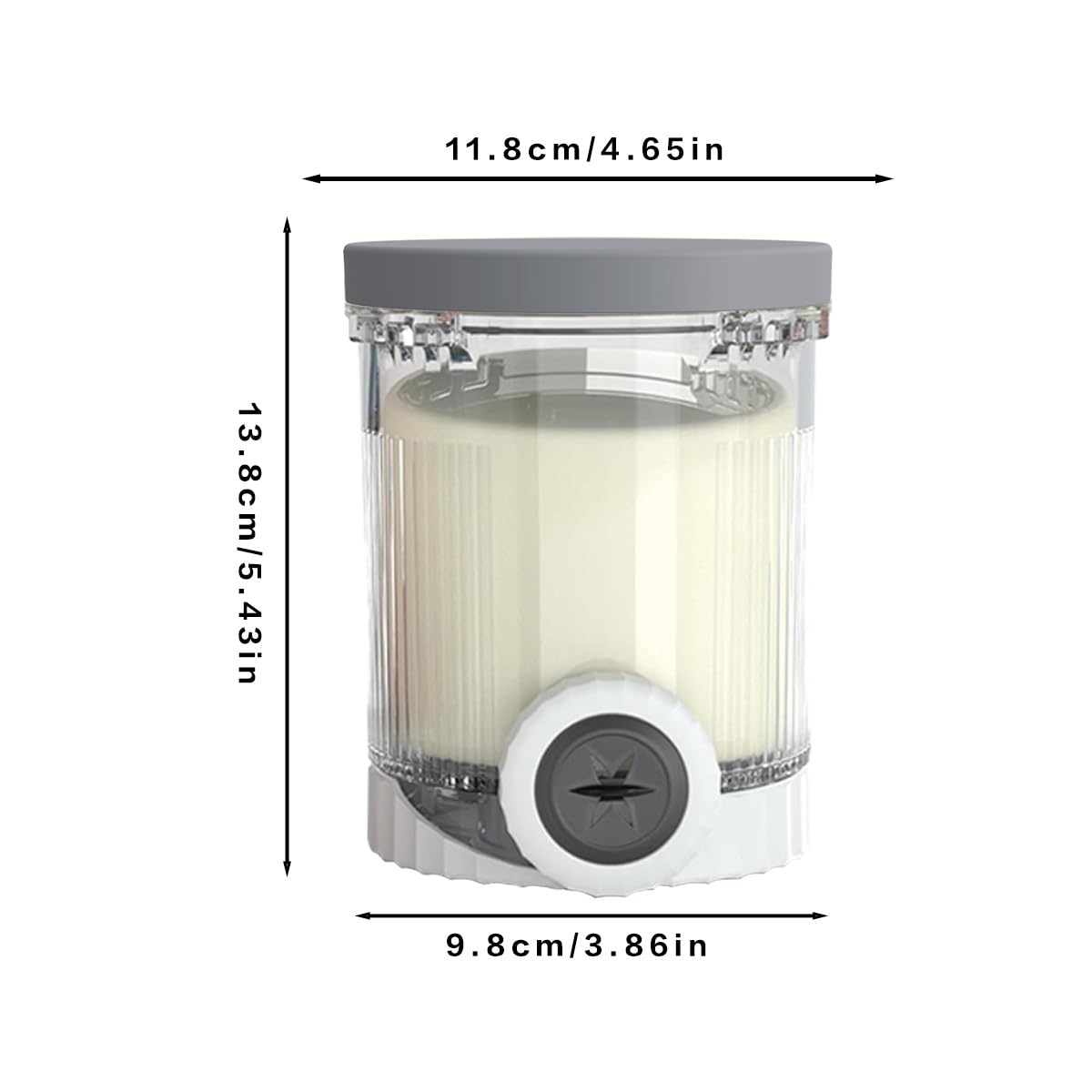 Replacement Pints and Lids (4 Pack) - Compatible with Ninja Swirl Creami NC700 Series Ice Cream Maker, BPA-Free, Dishwasher Safe (Includes Swirl Nozzles、Ice Cream soop)