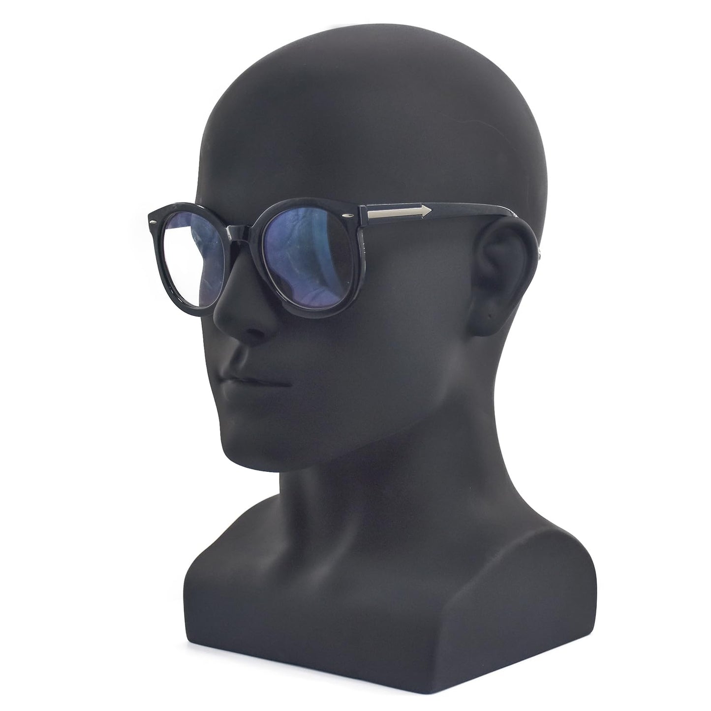 BLTYXT PVC Male Mannequin Head Professional Manikin Training Head for Display Headphone Game Console Hats Wigs Jewellery Glasses Facemask Caps Model Head (L90yh)
