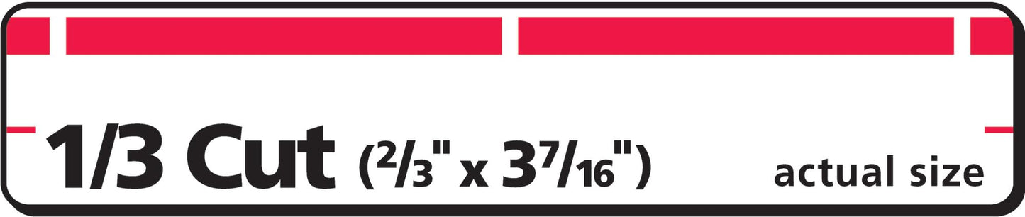 Permanent TrueBlock File Folder Labels with Sure Feed