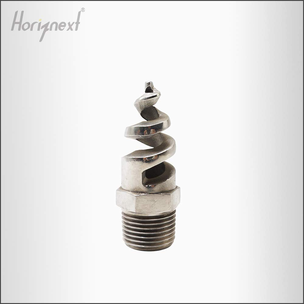 Horiznext NPT 3/4 spiral aerator lawn, stainless steel 316 hose sprayer nozzle atomizer, for garden, fire proofing, gas and liquid cooling (5 pcs)