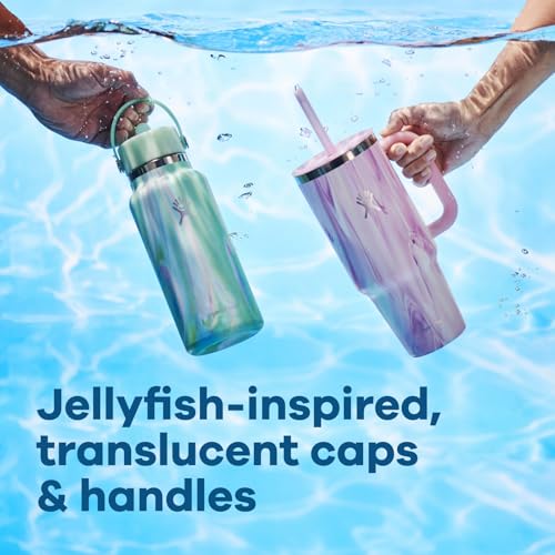 24 OZ Wide Flex Straw Cap Jelly Pink