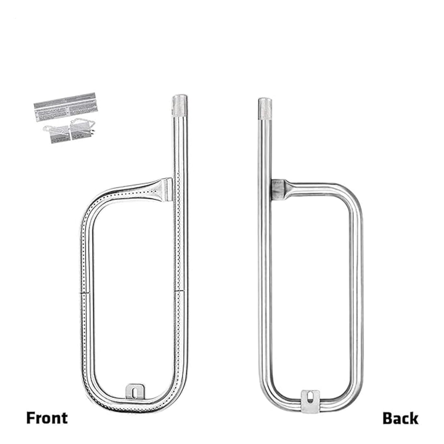 Utheer 41862 20.5 Inches Stainless Steel Grill Burner for Weber Q200, Q220, Q2000 Q2200, 396000, 396001, 396002, 566002, 53060001, 54060001, Burner Tube Pipe Kit Replacement for Weber 69956/60041