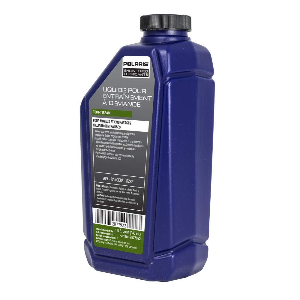 Polaris Demand Drive Front Gearcase and Centralized Clutch Drive Fluid, for ORVs, 2877922, 1 Quart