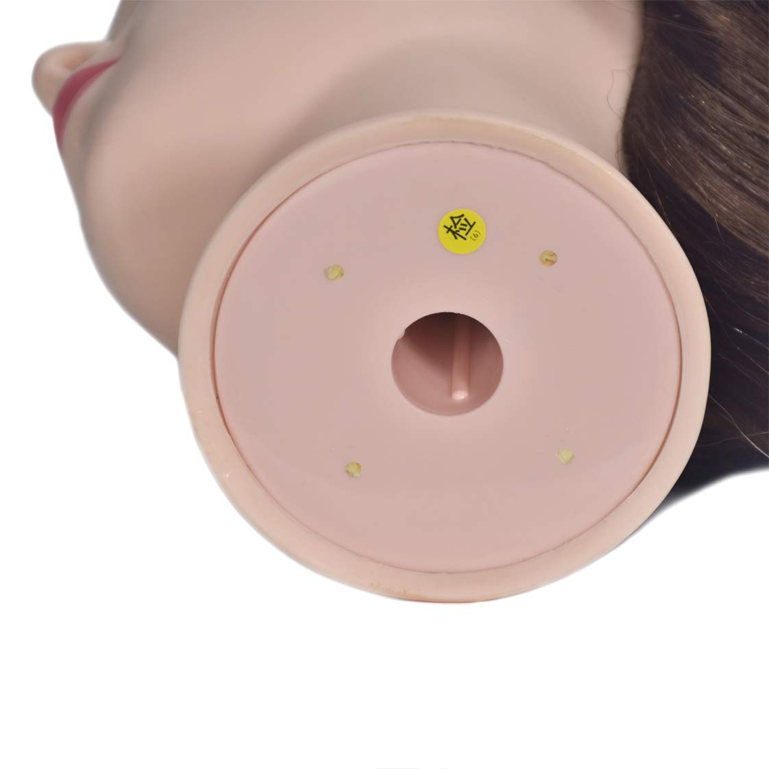 20" -22" Training Head with Human Hair Mannequin Head Manikin Doll Head for Brading Hair Hairdressing Hair Styling Head with Free Table Clamp