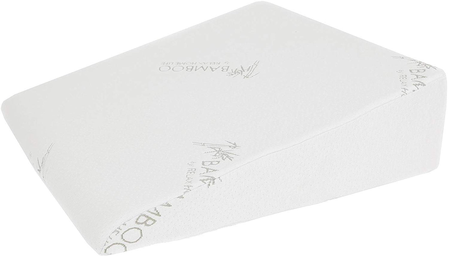 7.5 Inch Bed Wedge Pillow for Acid Reflux or Sleeping | 1.5 Inch Memory Foam Top with Stay Cool Cover | Incline Leg Elevation Pillows | Ideal for Gerd, Heartburn, and Snoring (25" Wx26 Lx7.5 H)