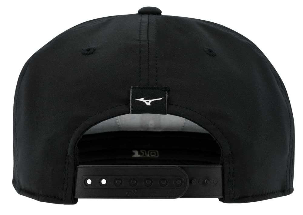 Mizuno Unisex Crossed Clubs Snapback Hat Black