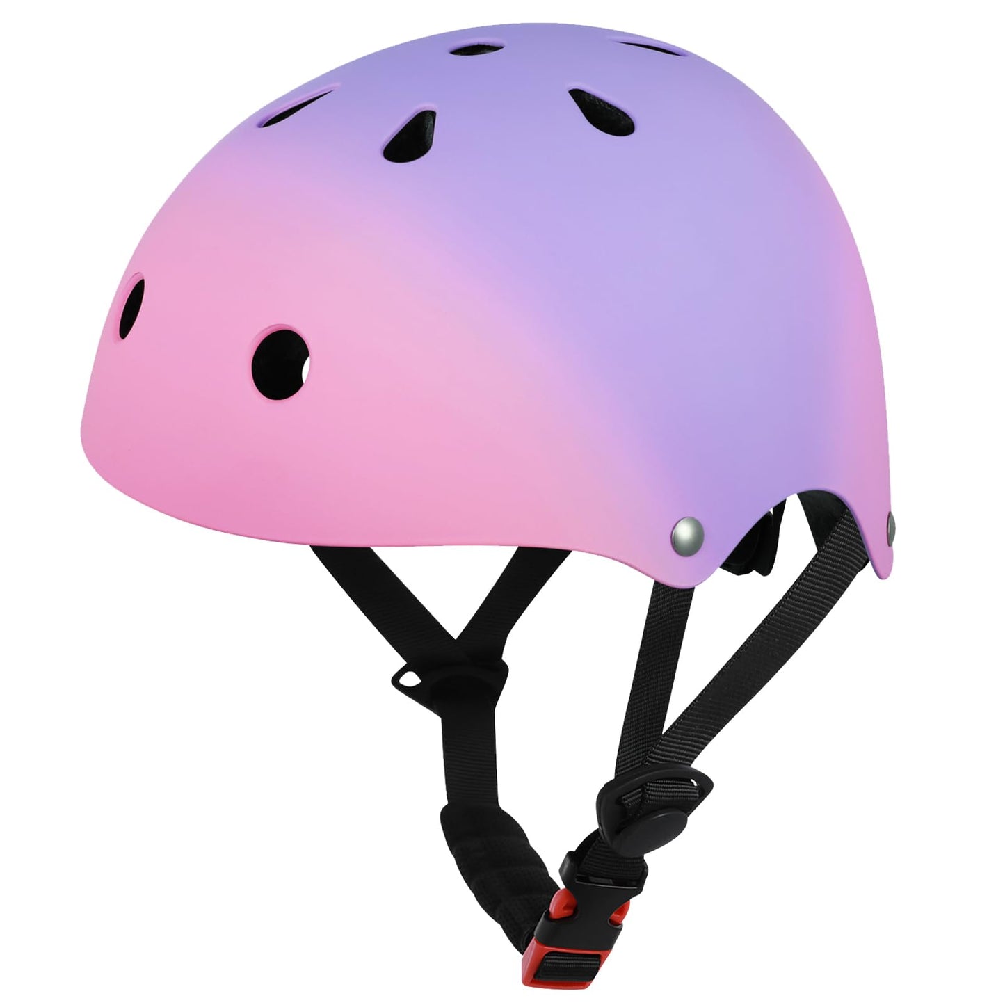 Hanstre Kids Bike Helmet Toddler Helmet Ages 3-5-8-14 Boys Girls Lightweight Adjustable Helmet for Bicycle Skateboarding Roller Skating Scooter Pink Purple