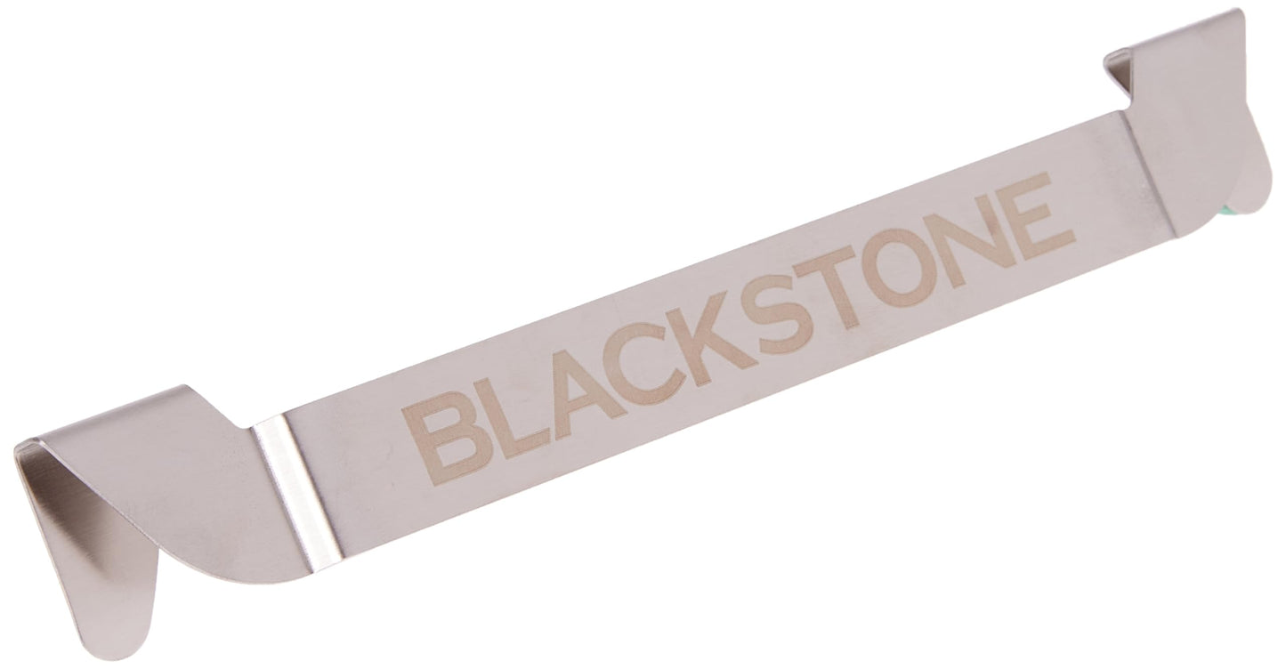 Blackstone 5188 Rear Grease Gate, 3 Magentic Hooks and Tool Holder Combo, Flat Top Griddle Accessories, Stainless Steel Barbeque Cooking Utensil Holder and Grease Guard