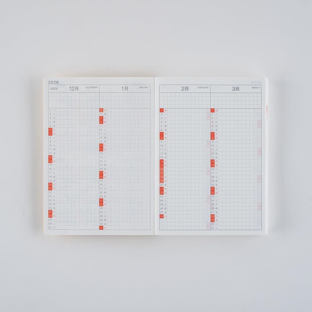 Hobonichi Techo 2026 Original Book – A6, Simplified Chinese, Daily, Jan Start, Mon Start, Planner