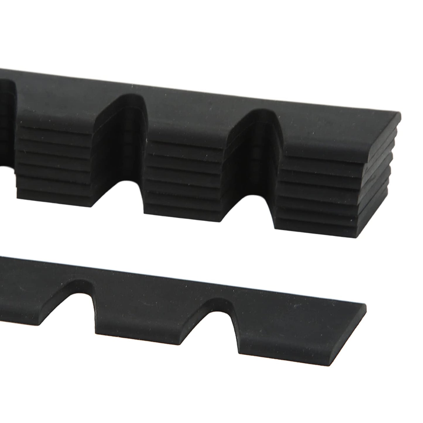 Front Bumper Scrape Guard, 8-Piece Universal Rubber Anti-Scratch Protector Kit, Black, for Cars, Trucks, SUVs