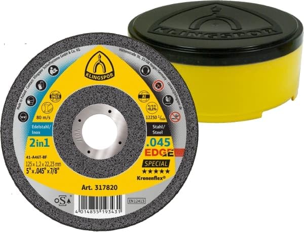 Klingspor 317820 5" x .045" x 7/8" Kronenflex Edge Cutting Wheel - Pack of 25