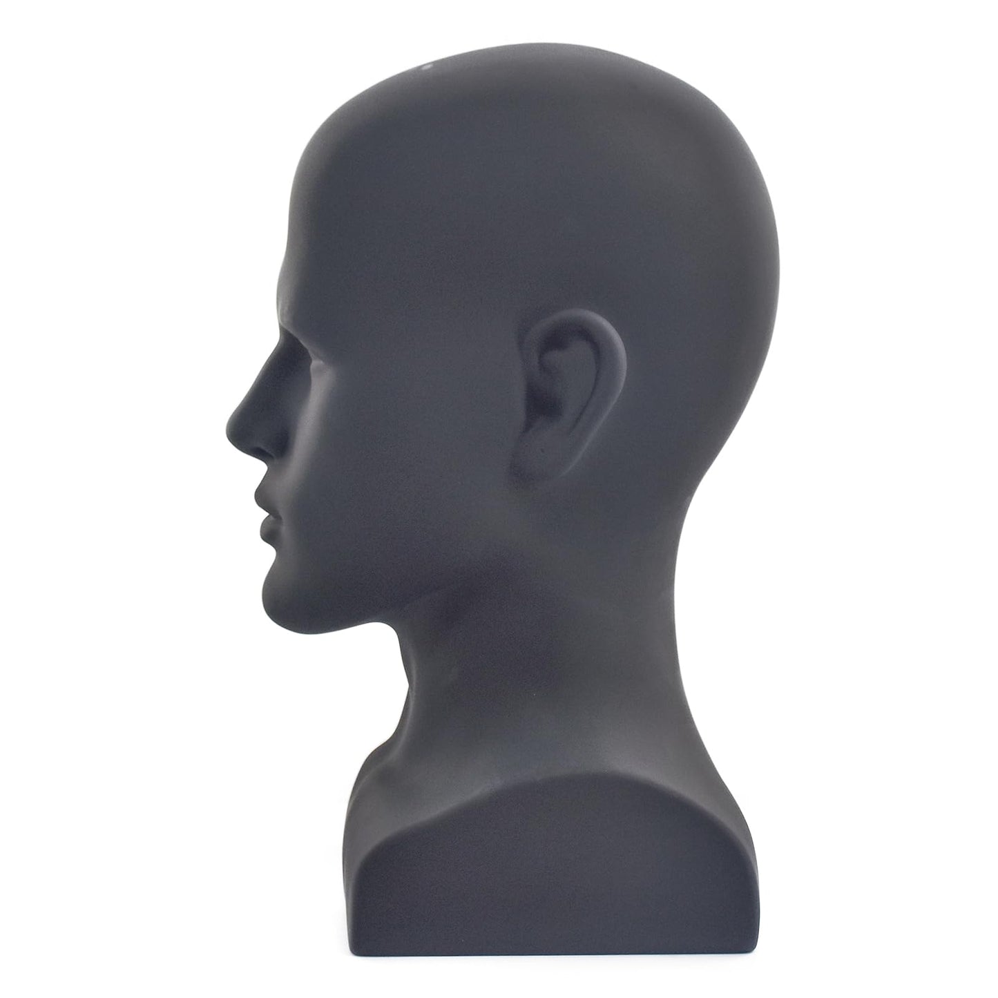BLTYXT PVC Male Mannequin Head Professional Manikin Training Head for Display Headphone Game Console Hats Wigs Jewellery Glasses Facemask Caps Model Head (L90yh)
