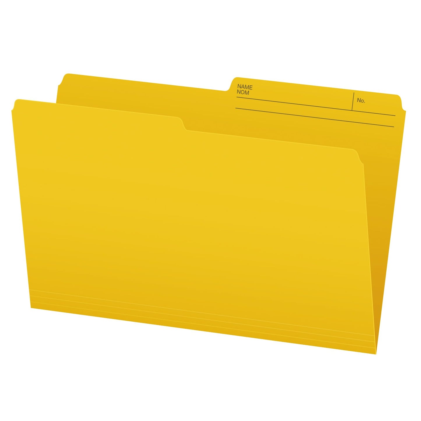 Pendaflex File Folders - Yellow Colour File Organizers, 1/2 Cut Tab, Legal Size, Durable Paper Stock, 100/Box, Ideal for Office, Home, and School Organization