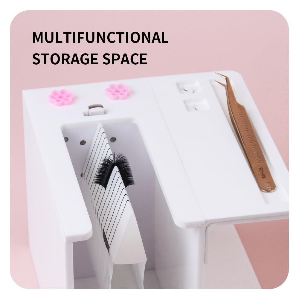 ANNAFRIS Flowering Machine Lash Fan Maker Easier to Create DIY Eyelash Extensions Fans Individual Eyelash Separator Root Splitter Machine (White)