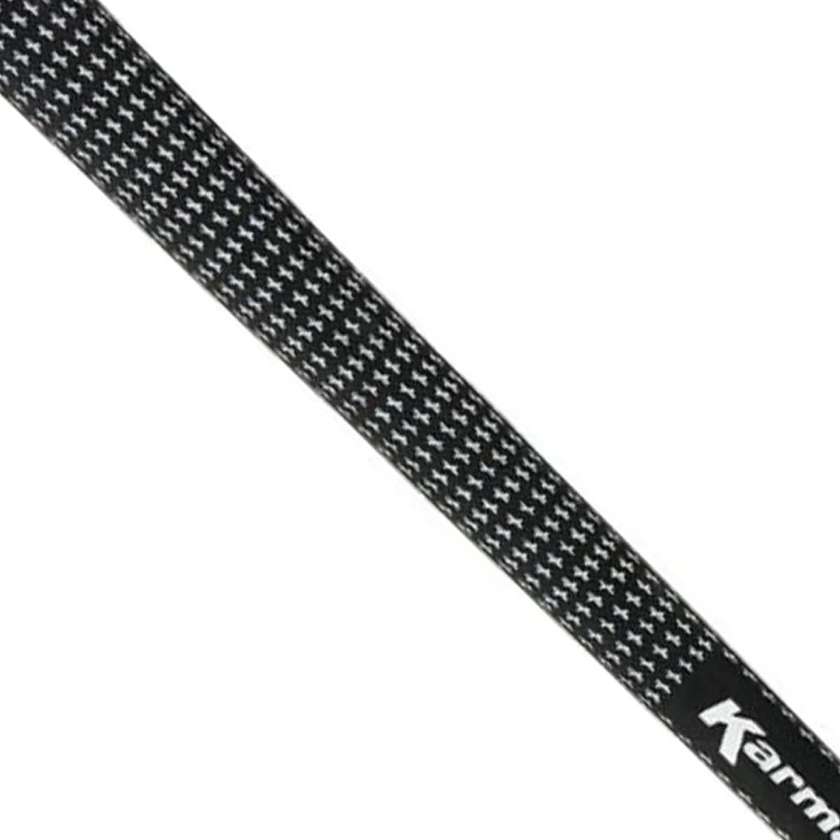 Karma Velour Golf Grip Set for Regripping Golf Clubs, 13 Black/White Standard Size Velvet Style Rubber Replacement Golf Grips for Men